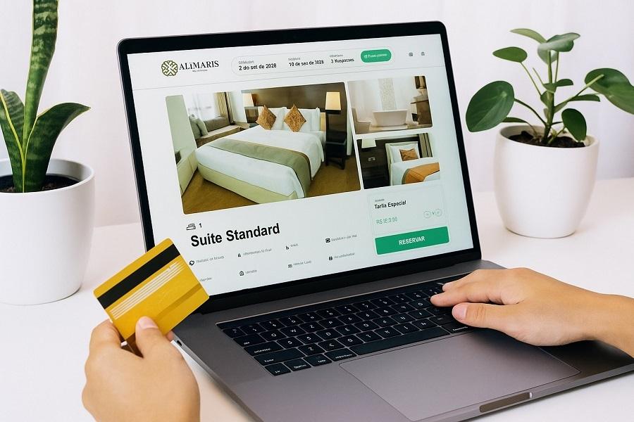 Reservas diretas no site, sem comissionamento